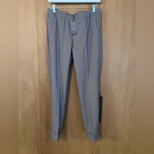 JJill houndstooth knit pull on pants, misses 6, NWT